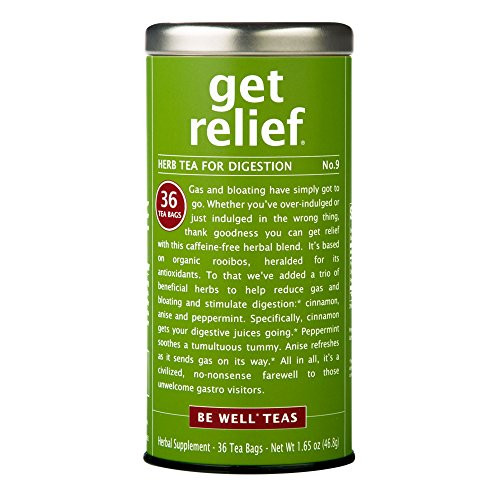 The Republic of Tea Be Well Red Rooibos Tea - Get Relief - No. 9 Herbal Tea For Digestion, 36 Tea Bag Tin The Republic of Tea Be Well Red Rooibos Tea - Get Relief - No. 9 Herbal Tea For Digestion, 36 Tea Bag Tin