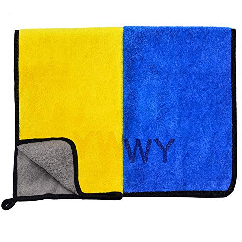 YWWY Professional Grade Premium Microfiber Towels Car wash Towel Car Cleaning Super Absorbent Drying Towel ?24 Inch x 16 Inch?(Pack of 2)
