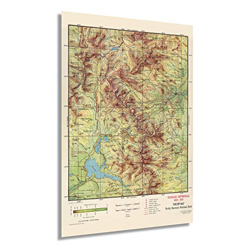 Historix Vintage 1959 Rocky Mountain National Park Map - 24 x 36 Inch Vintage Map Wall Art - Rocky Mountain Map Poster - Colorado Vintage Map - Rocky Mountain National Park Poster (2 sizes) Historix Vintage 1959 Rocky Mountain National Park Map - 24 x 36 Inch Vintage Map Wall Art - Rocky Mountain Map Poster - Colorado Vintage Map - Rocky Mountain National Park Poster (2 sizes)