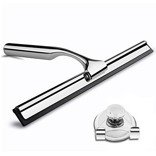 Freyry Shower Squeegee, Stainless Steel Squeegee Shower Cleaner for Shower Doors, Bathroom, Window and Car Glass Freyry Shower Squeegee, Stainless Steel Squeegee Shower Cleaner for Shower Doors, Bathroom, Window and Car Glass