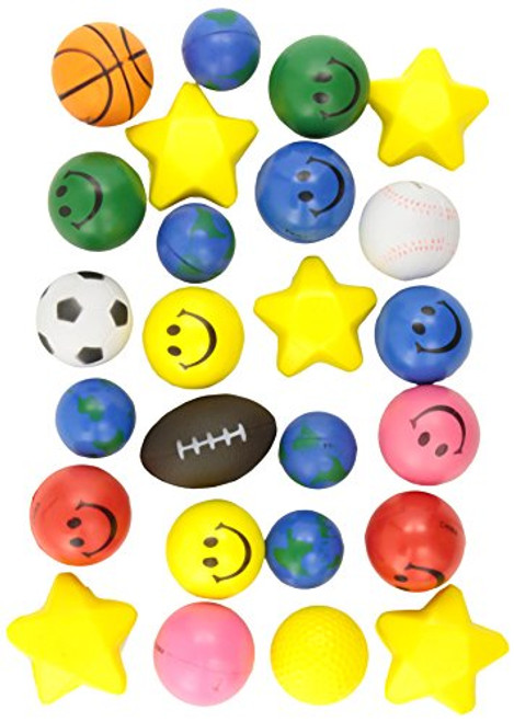 Rhode Island Novelty Assorted Squeeze Ball, 25-Piece(Discontinued by manufacturer)