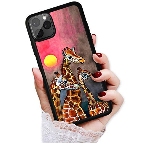 for iPhone 11 Pro Max, Art Design Soft Back Case Phone Cover, HOT12442 Giraffe
