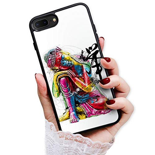 for iPhone 8 Plus, iPhone 7 Plus, Art Design Soft Back Case Phone Cover, HOT12063 Buddha