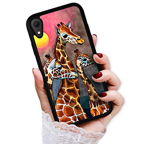 for iPhone Xs, iPhone X, Art Design Soft Back Case Phone Cover, HOT12442 Giraffe