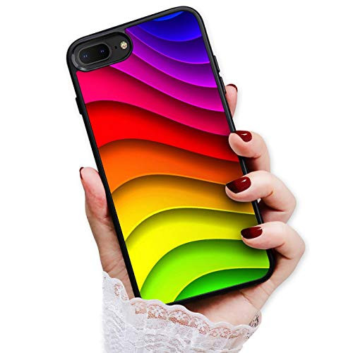 for iPhone 5, iPhone 5S, iPhone SE (2016), Art Design Soft Back Case Phone Cover, HOT12087 Abstract Rainbow