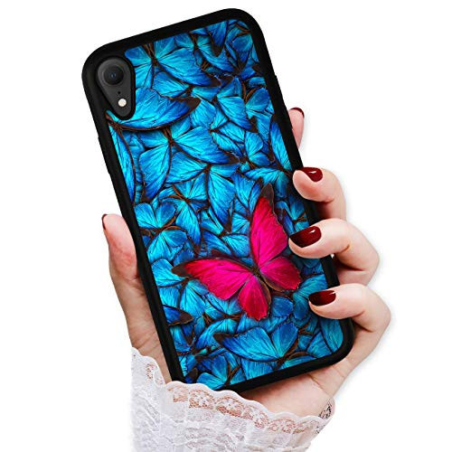 for iPhone XR, Art Design Soft Back Case Phone Cover, HOT12155 Butterfly