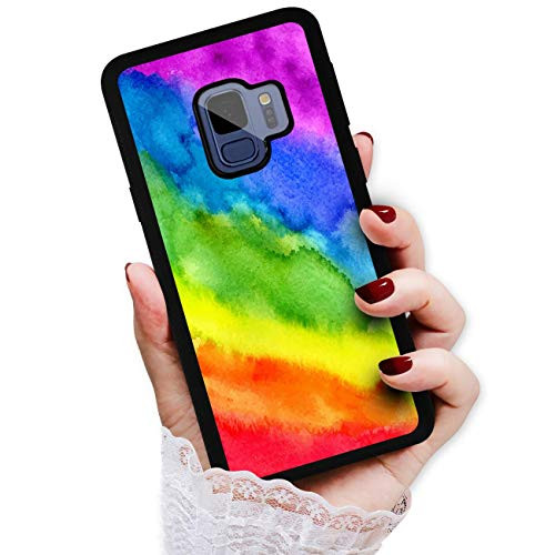 for Samsung S9, Galaxy S9, Art Design Soft Back Case Phone Cover, HOT12517 Rainbow Pattern Gay Pride 12517