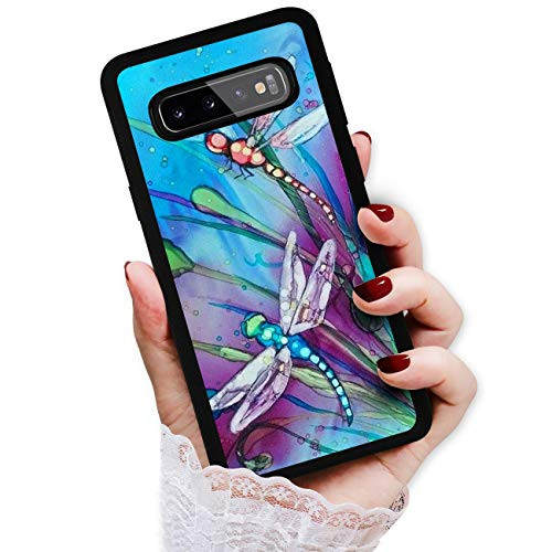 for Samsung S8+ / Galaxy S8 Plus, Art Design Soft Back Case Phone Cover, HOT12283 Blue Dragonfly 12283