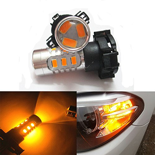 GFJMC 2 Pieces of Error free LED SMD PY24W Turn Signal Lights For BMW E90 E92 E93 328i 335i M3