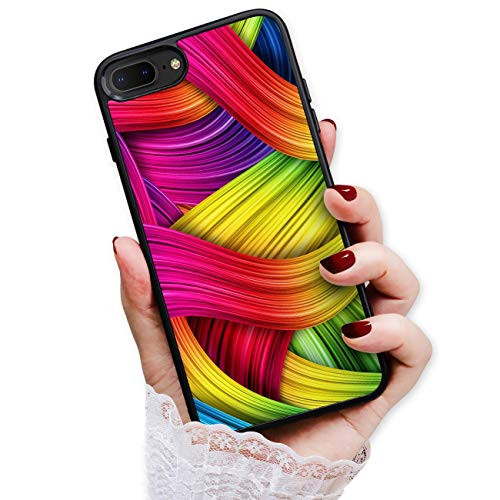 for iPhone 8, iPhone 7, iPhone SE 2 (2020), Art Design Soft Back Case Phone Cover, HOT12910 Abstract Rainbow Pattern 12910