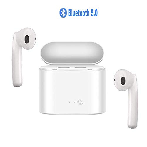 Wireless Earbuds, Bluetooth 5.0 Headphones Bluetooth Earbuds, True Wireless Earbuds in-Ear Headset with MIC and Charging Case