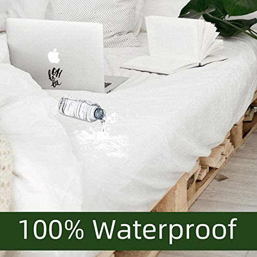 LANIAKEA Waterproof Mattress Protector King-Size Soft Premium Cotton, Breathable & Noiseless Mattress Pad Cover, Fitted 14"-18" Deep, Hypoallergenic/Dust Proof/Anti-Mite,Vinyl Free 76x80 LANIAKEA Waterproof Mattress Protector King-Size Soft Premium Cotton, Breathable & Noiseless Mattress Pad Cover, Fitted 14"-18" Deep, Hypoallergenic/Dust Proof/Anti-Mite,Vinyl Free 76x80
