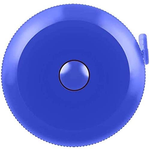 Tape Measure 150 cm 60 Inch Push Button Tape Body Measuring Soft Retractable for Sewing Double-Sided Tailor Cloth Ruler (Blue) by xiaobai