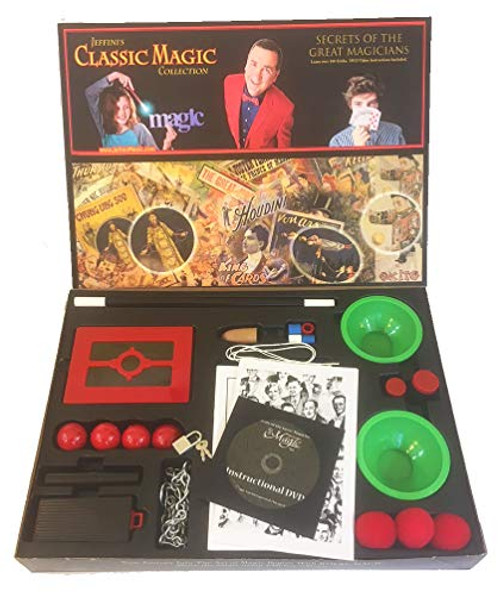 Magic Kit & Magic Tricks Set - Jeffini's Classic Magic Collection, Magic Wand, and Over 100 Tricks with DVD Instructions