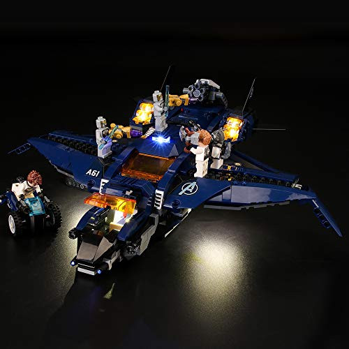 LIGHTAILING Light Set for (Marvel Avengers Avengers Ultimate Quinjet) Building Blocks Model - Led Light kit Compatible with Lego 76126(NOT Included The Model)