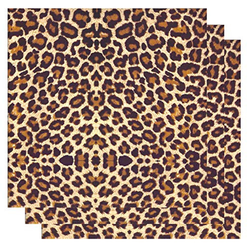 Thermoflex Fashion Patterns 12" x 12" Sheets, Iron on Heat Transfer Vinyl Roll, HTV (Leopard, 3 Sheets)