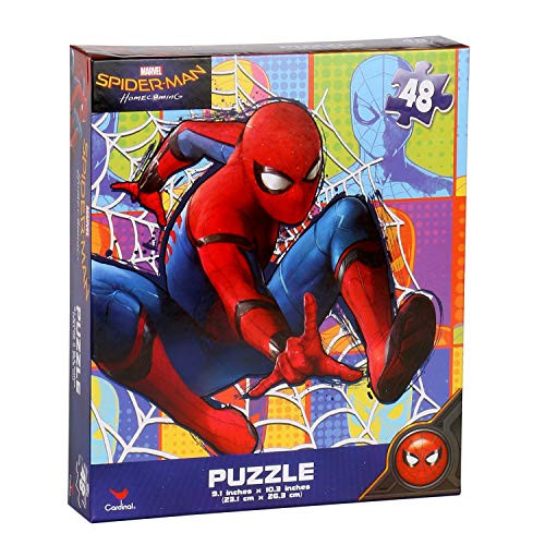 Marvel Spider-Man 48 Pieces Jigsaw Puzzle (10 x 9 inches), Homecoming