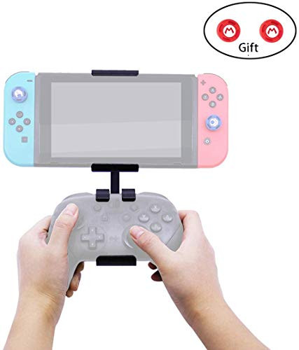 dainslef Nintendo Switch Pro Controller Mount for Switch, Foldable Pro Controller Holder/Clip/Clamp for Switch Console?Switch and the Controller Are Not Included)
