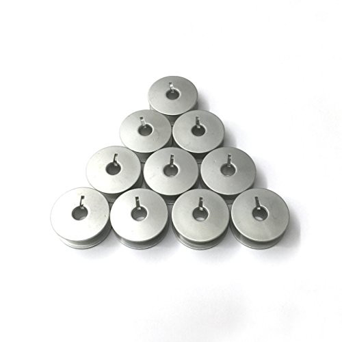 Cutex (TM) Brand 10 Aluminum M Bobbins for Juki Tl-2200qvp Long Arm Quilting Machine Cutex (TM) Brand 10 Aluminum M Bobbins for Juki Tl-2200qvp Long Arm Quilting Machine