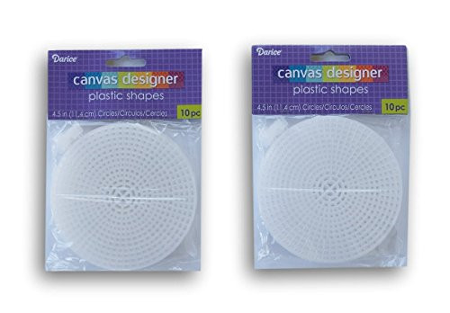 Darice Plastic Canvas Circle - 4.5 Inch Diameter - 20pc Darice Plastic Canvas Circle - 4.5 Inch Diameter - 20pc