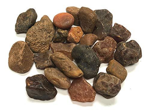 Zentron Crystal Collection Rough Carnelian Stones - Large 1" Pieces in Velvet Bag (1/2 Pound)