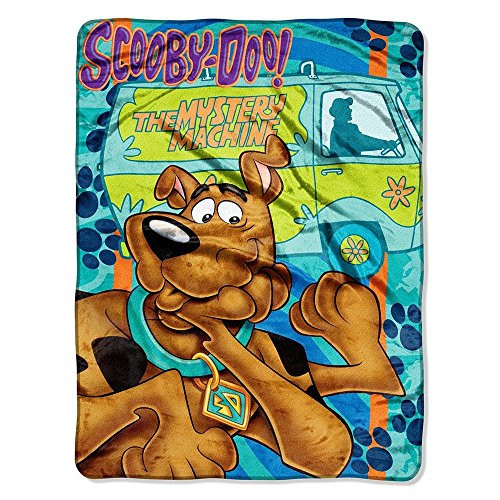 Scooby-Doo, "Whole Gang" Micro Raschel Throw Blanket, 46" x 60", Multi Color
