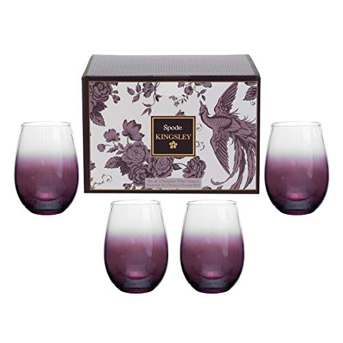 Spode Kingsley Stemless Wine Glasses, Set of 4