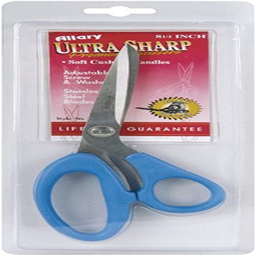 Allary Corporation Ultra Sharp 8-1/2-Inch Scissors with Soft Cushion Handle, Various Colors