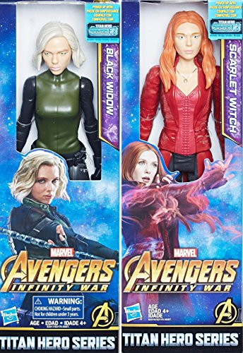 Avengers Infinity War 12" Big Titan GIRLS Figure Pack Scarlet Witch & Black Widow GIRL POWER SET