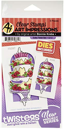 ART IMPRESSIONS TWISTERS STAMP SET CAKE TWIST, us:one size