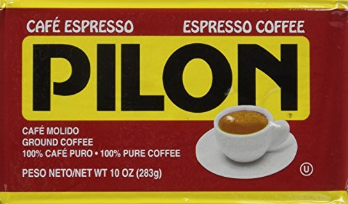 Pilon Espresso 100% Arabica Coffee, 10-Ounce Bricks (Pack of 4)