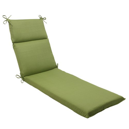 Pillow Perfect Outdoor/Indoor Forsyth Kiwi Chaise Lounge Cushion, 72.5 in. L X 21 in. W X 3 in. D, Green