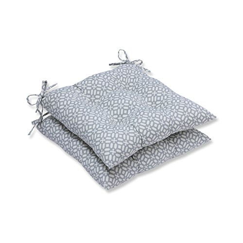 Pillow Perfect Outdoor/Indoor in The Frame Pebble Tufted Seat Cushions (Square Back), 19" x 18.5", 2 Pack Pillow Perfect Outdoor/Indoor in The Frame Pebble Tufted Seat Cushions (Square Back), 19" x 18.5", 2 Pack