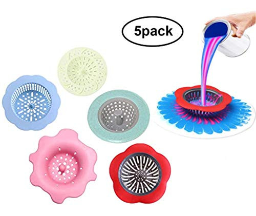 Acrylic Pouring Strainers, Flow Painting Tools Kits Drawing Sets, Acrylic Pouring Strainers Plastic Silicone Strainer Acrylic Paint Pouring Supplies, Artistic Creation of Fractal Patterns(5 Pcs)
