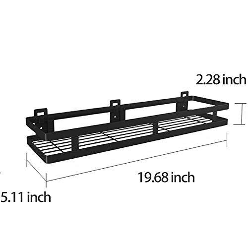 Wall Mounted Seasoning Shelf Spice Rack Organizer For Kitchen,Multiple sizes and combinations,Hanging Shelf for Spice Jars with 3 Hooks,304 stainless steel Easy to Assemble,No Drilling(1 pcs) Y50