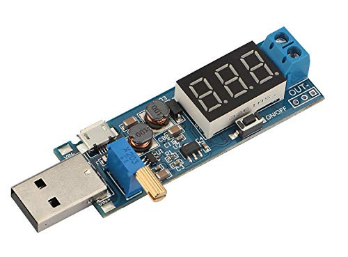 Yeeco USB Buck Boost Converter 3.5V-12V to 1.2V-24V DC-DC Step Up Step Down Power Supply Module Voltage Regulator 5V to 3.3V 9V 12V 18V 24V
