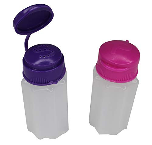 Salt and Pepper Shakers with Lids - Travel Mini Shaker Plastic Set for Camping