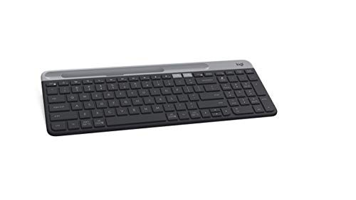 Logitech K580 Slim Multi-Device Wireless Keyboard for Chrome OS - Bluetooth/USB Receiver, Easy Switch, 24 Month Battery, Desktop, Tablet, Smartphone, Laptop Compatible (Renewed)