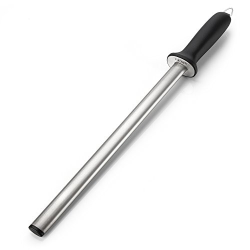 ARCCI 12 inch Diamond Knife Sharpener Rod, Professional Sharpening Steel for Master Chef, Knife Sharpening Rod or Stick for Kitchen, Home, Diamond Blade Sharpener