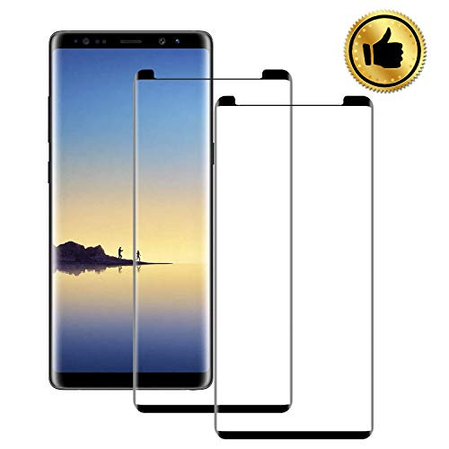 SETHAO Samsung Note 8 Screen Protector, Full Coverage 3D Curved Edge 9H Hardness Scratch-Resisting Tempered Glass Screen Protector Film for Samsung Galaxy Note 8 (2 Pack)