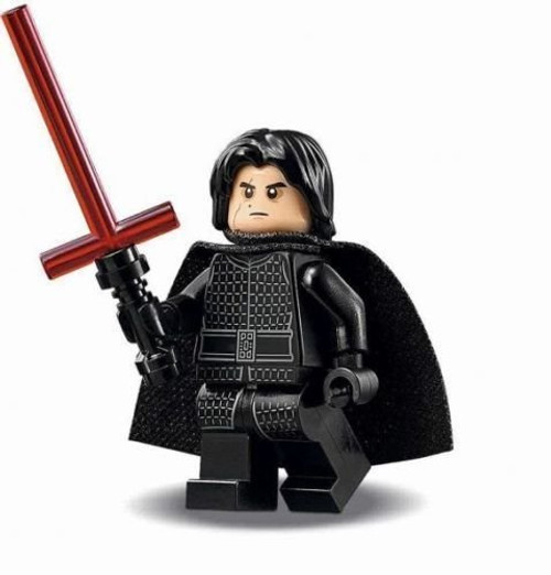 LEGO Kylo Ren Minifigure w/Scar on face : Star Wars The Last Jedi Episode VIII