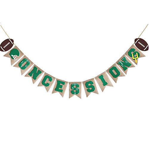 Football Concessions Banner Football Concession Stand Birthday Party Decorations Outdoor Football Theme Party Supplies for Game Day