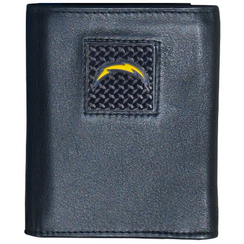 NFL San Diego Chargers Gridiron Leather Tri-Fold Wallet