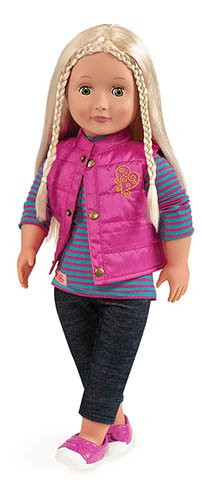 Our Generation Dolls Vest Friends Forever - 18" Doll Puffy Vest Outfit