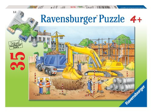 Ravensburger Busy Builders - 35 Piece Jigsaw Puzzle for Kids Every Piece is Unique, Pieces Fit Together Perfectly Ravensburger Busy Builders - 35 Piece Jigsaw Puzzle for Kids Every Piece is Unique, Pieces Fit Together Perfectly