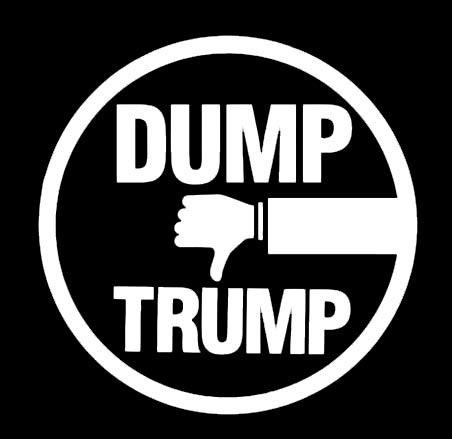 Makarios LLC Dump Trump Cars Trucks Vans Walls Laptop MKR| White |5.5 x 5.5|MKR792