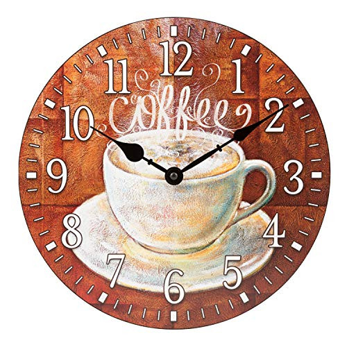 La Crosse Technology 404-2631C La Crosse 12 inch Round Coffee Décor Analog Wall Clock