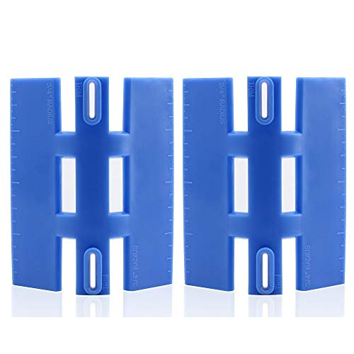Bullnose Corner Marking Tool Bull Nose Corners Trim Gauge For Baseboard Chair Rail and Crown Molding (2 Pack)