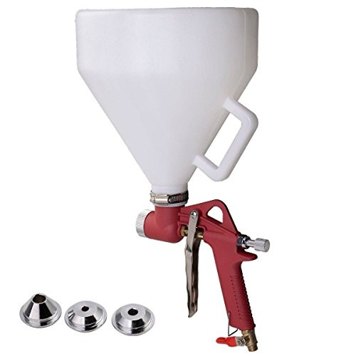 MOTOOS 1.45 Gallon Air Hopper Spray Gun Paint Texture Drywall Wall Painting Sprayer With3 Nozzles
