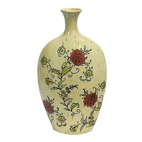 Deco 79 Ceramic Vase, 10 by 19-Inch